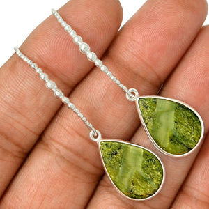 Imperial Opal fromTanzania Solid Silver Earrings